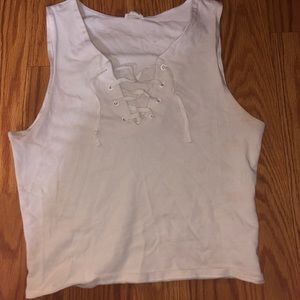Lace up Crop top